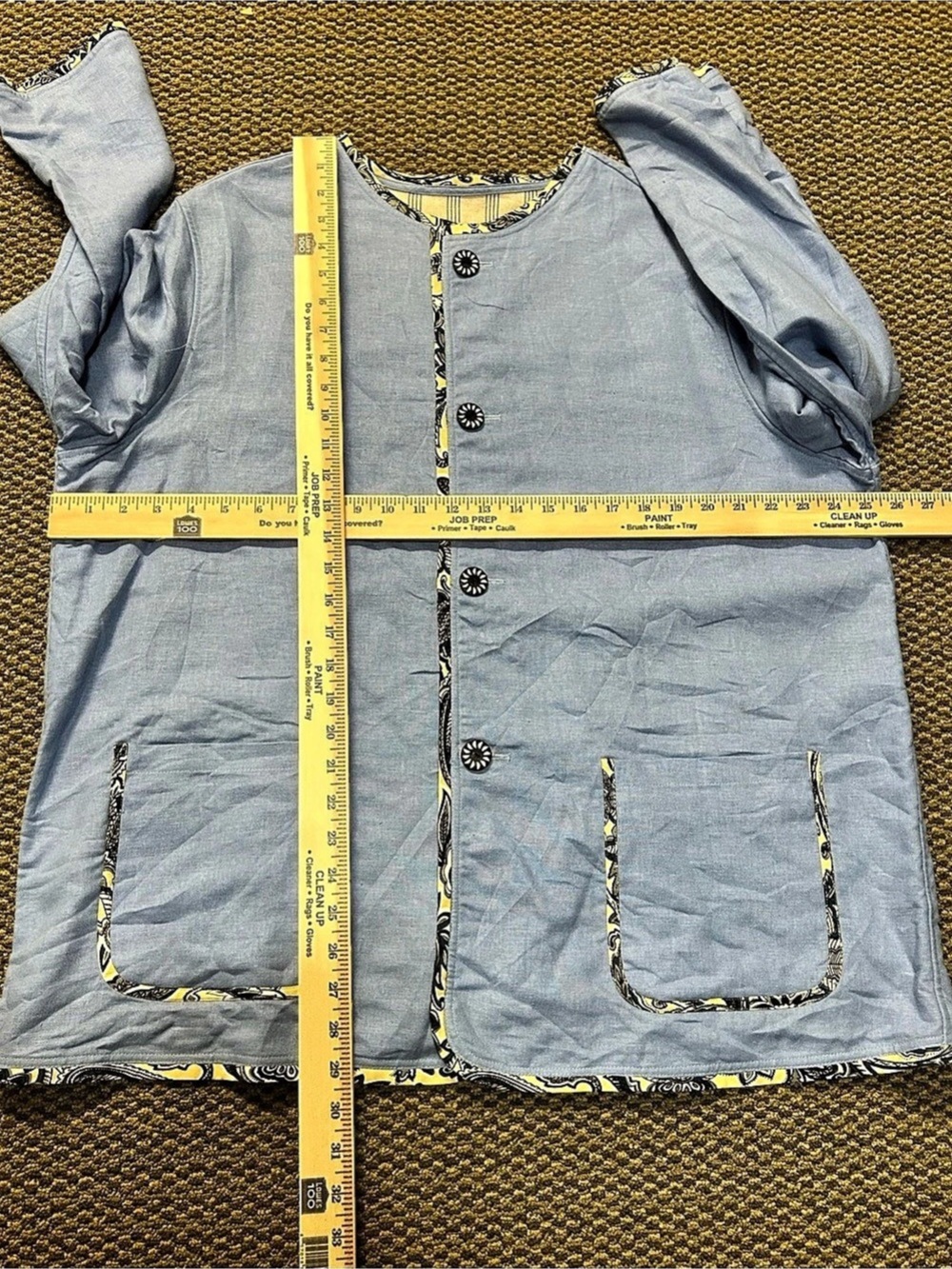 Reversible Blue & White Jacket - Picture 3 of 6
